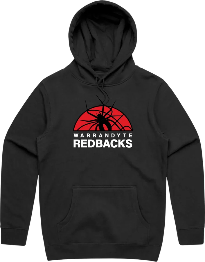 Warrandyte Redbacks hoodie in black