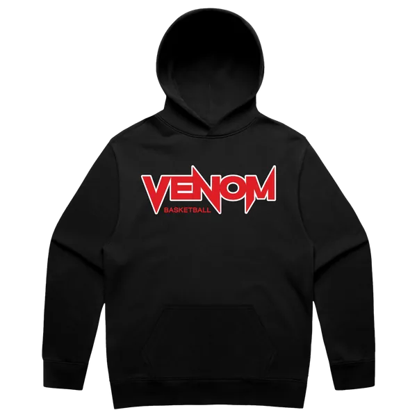 Venom Cotton Hoodie in Black