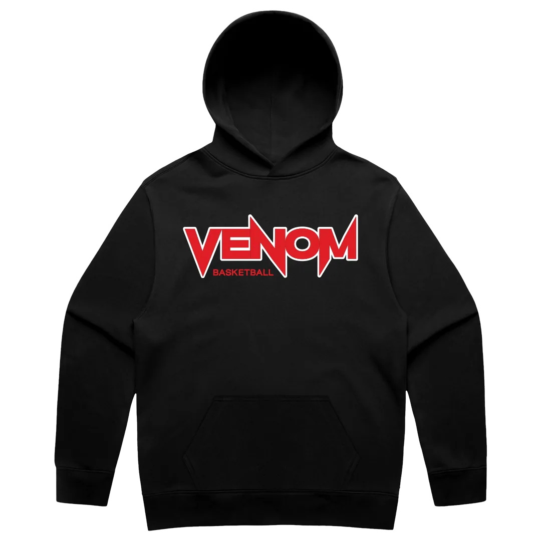 Venom Cotton Hoodie in Black
