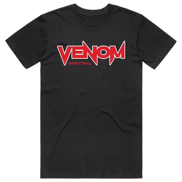Venom Cotton Tee in Black