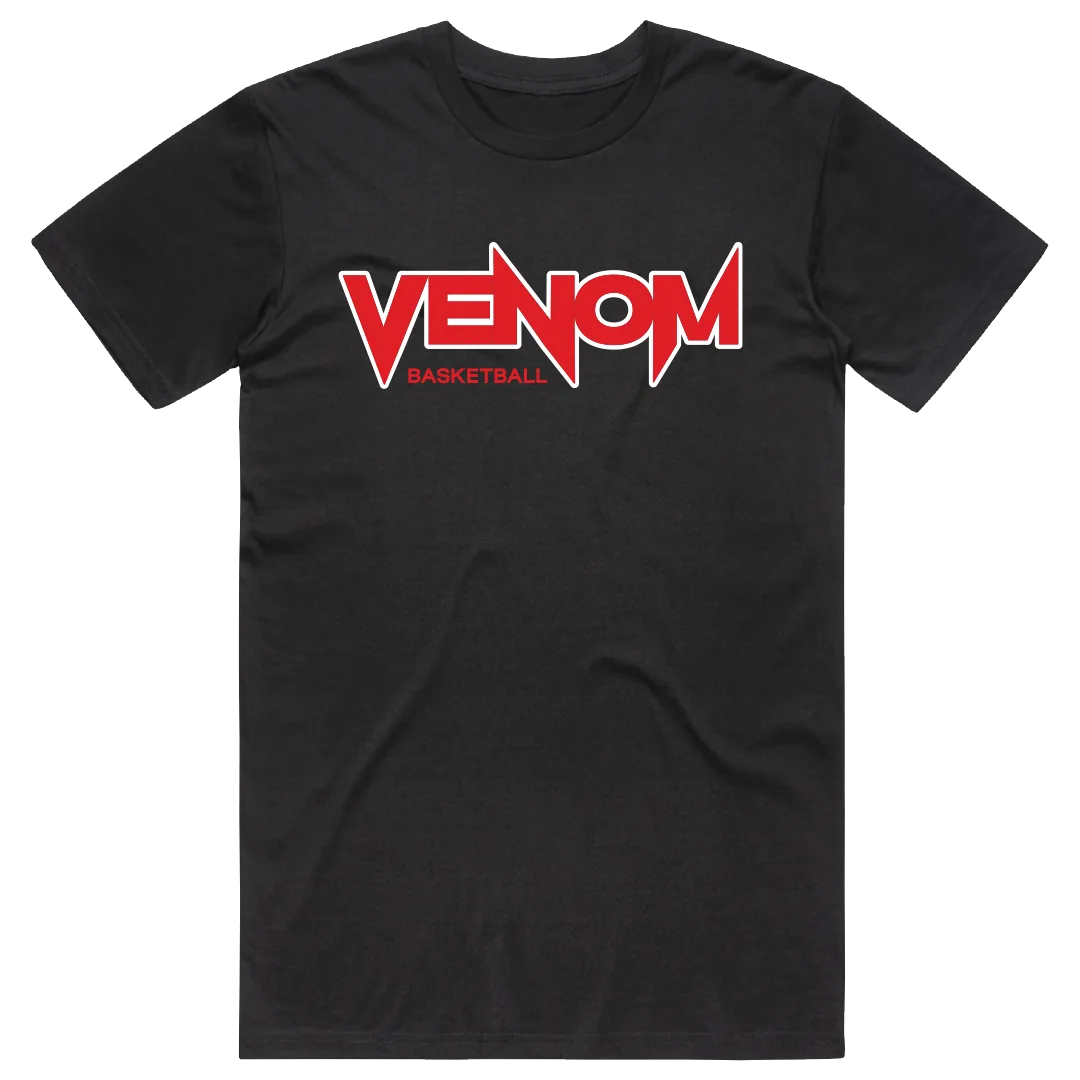 Venom Cotton Tee in Black