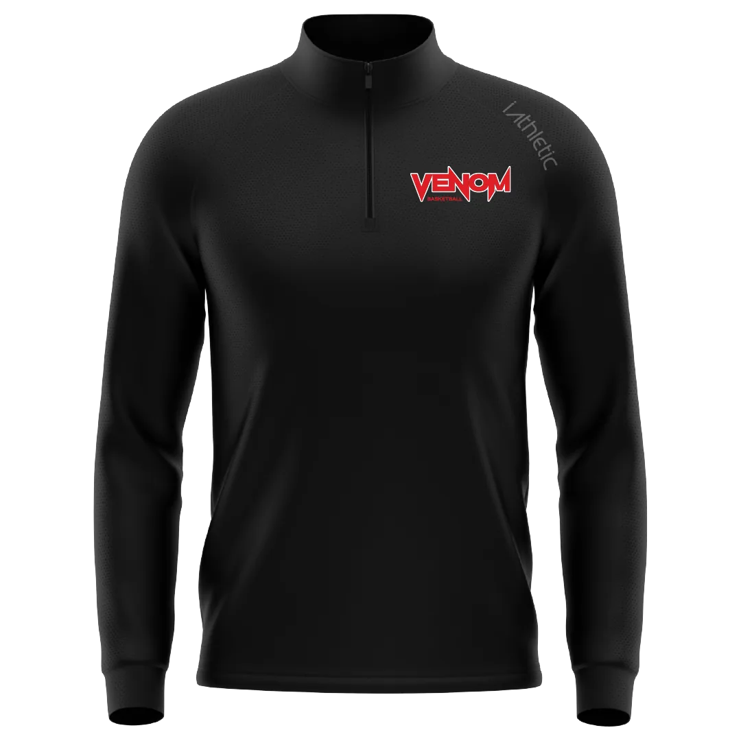 Venom Pro Tech Qtr Zip Jacket in Black